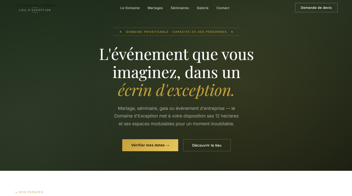 Événementiel & Lieux d'Exception